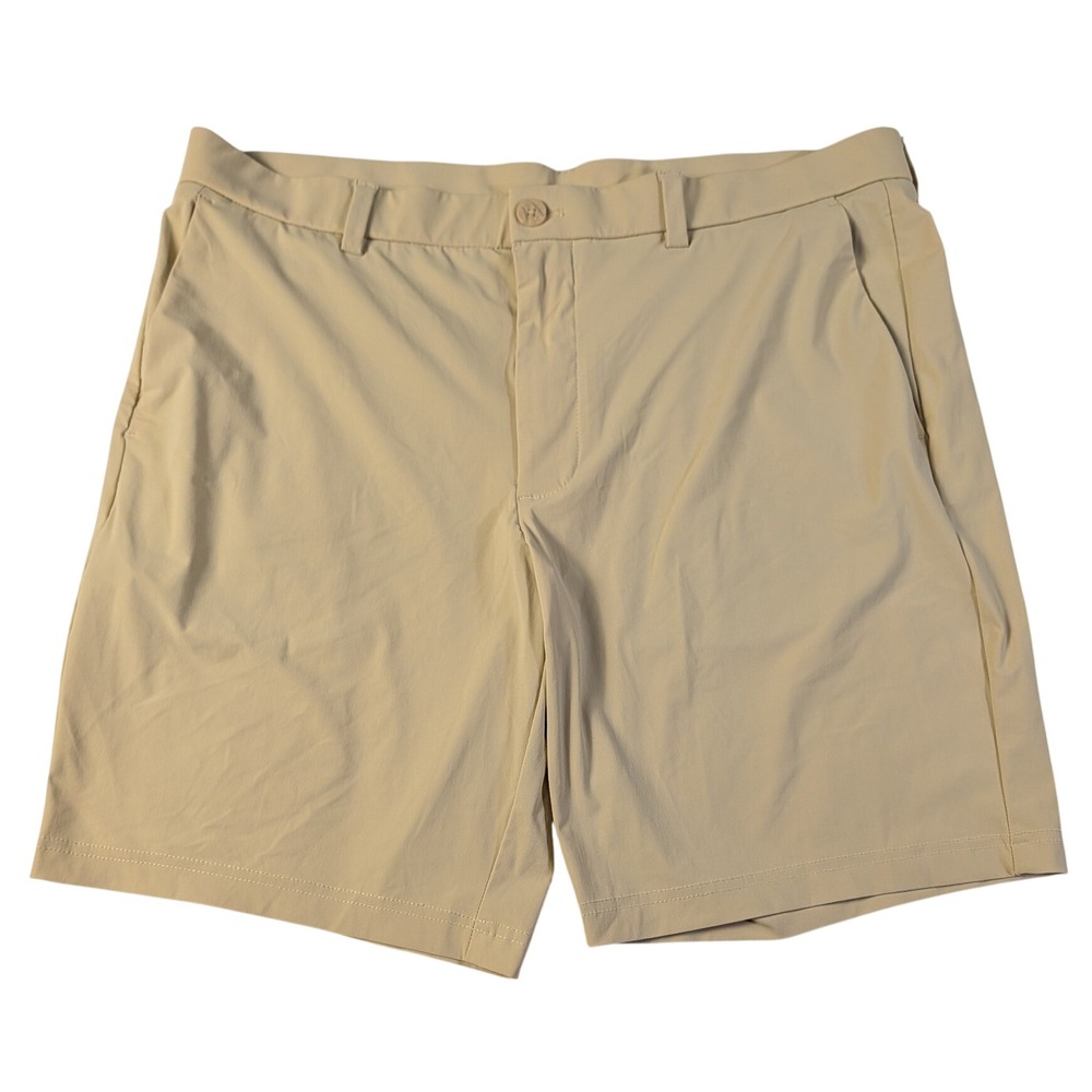 Callaway Mens Opti-Dri Golf Shorts Khaki Tan Flat Front Size 36